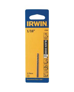 Irwin 1/16 In. Black Oxide Drill Bit (2-Pack)