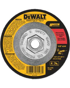 DEWALT HP Type 27 4-1 In. x 1/4 In. x 5/8 In.-11 Metal Grinding Cut-Off Wheel