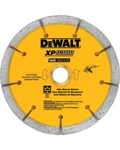 DEWALT Extended Performance 4 In. Tuck Point Segmented Rim Dry/Wet Cut Diamond Blade