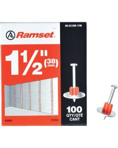 Ramset 1-1/2 In. Fastening Pin with Washer (100-Pack)