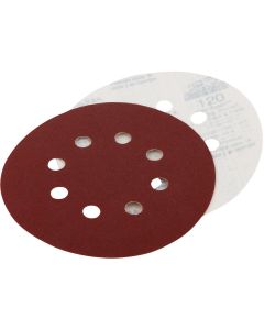 Do it Best 5 In. 220-Grit 8-Hole Pattern Vented Sanding Disc with Hook & Loop Backing (50-Pack)