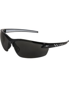 Edge Eyewear Zorge G2 Gloss Black Frame Safety Glasses with Smoke Lenses