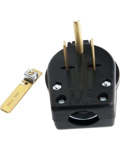Forney 30A/50A 250V 3-Wire 2-Pole Pin-Type Power Plug
