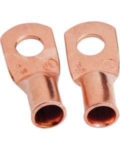 Forney #6 Cable x 1/4 In. Stud Copper Cable Lug (2-Pack)