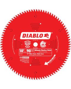 Diablo 10 In. 90-Tooth Flawless Finish Circular Saw Blade