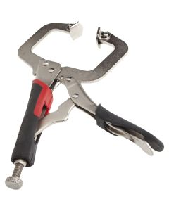 Forney 9 In. Cushion Grip Locking C-Clamp with Swivel Jaws