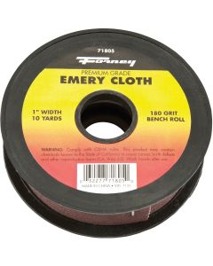 Forney 1 In. W. x 10 Yd. L. 180 Grit Premium Grade Emery Cloth