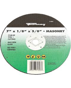 Forney Type 1 7 In. x 1/8 In. x 5/8 In. Masonry Cut-Off Wheel