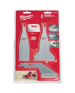 Milwaukee SAWZALL 3-Piece Material Removal Reciprocating Saw Blade Set
