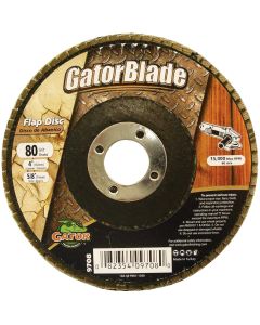 Gator Blade 4 In. x 5/8 In. 80-Grit Type 29 Angle Grinder Flap Disc