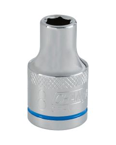 Channellock 1/2 In. Drive 8 mm 6-Point Shallow Metric Socket
