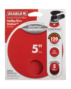 Diablo StickFast 5 In. 120 Grit Sanding Disc (5-Pack)