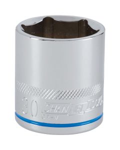Channellock 1/2 In. Drive 30 mm 6-Point Shallow Metric Socket