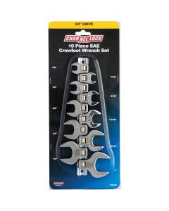 Channellock Standard 3/8 In. Drive Crowfoot Wrench Set (10-Piece)