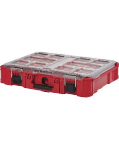 Milwaukee PACKOUT 15 In. W x 4.50 In. H x 19.75 In. L Small Parts Organizer with 10 Bins