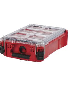 Milwaukee PACKOUT 9.75 In. W x 4.50 In. H x 15.25 In. L Compact Small Parts Organizer with 5 Bins