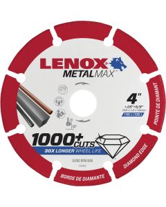 Lenox MetalMax 4 In. Segmented Rim Dry Cut Diamond Blade with 5/8 In. Arbor