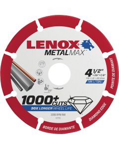 Lenox MetalMax 4-1/2 In. Segmented Rim Dry Cut Diamond Blade