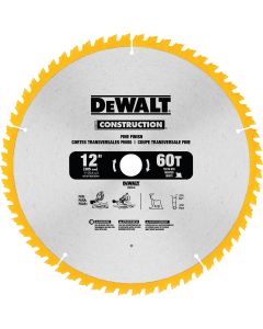 DEWALT Construction 12 In. 60-Tooth Fine Finish Circular Saw Blade