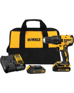 DeWalt 20-Volt MAX Lithium-Ion Brushless 1/2 In. Compact Cordless Drill Kit