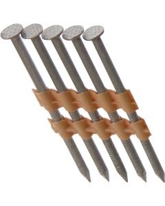 Grip-Rite 21 Degree Plastic Strip Stainless Steel Full Round Head Framing Stick Nail, 3 In. x .131 In. (1000 Ct.)