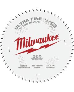 Milwaukee 7-1/4 In. 60-Tooth Ultra Fine Finish Circular Saw Blade
