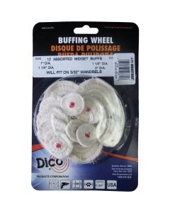 Dico Assorted Buffing Wheel (12-Pack)