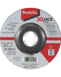 Makita X-LOCK Type 27 4-1/2 In. x 1/4 In. x 7/8 In. Metal Grinding Cut-Off Wheel