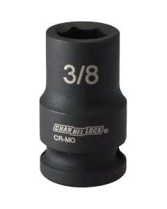 Channellock 3/8 In. Drive 3/8 In. 6-Point Shallow Standard Impact Socket