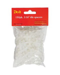 Do it 3/16 In. White Hard Tile Spacers (150-Pack)