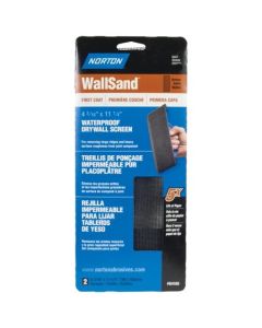 4-3/16" x 11-1/4" Norton 68320 WallSand Die-Cut Drywall Sanding Screen 150-Grit, 2-Pack