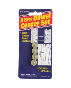 Best Way Tools 3/8 In. Dowel Center (4-Pack)