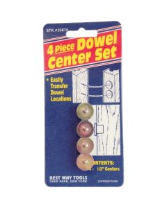 Best Way Tools 1/2 In. Dowel Center (4-Pack)