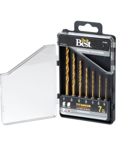 Do it Best 7-Piece Titanium Hex Shank Drill Bit Set, 1/16 In. thru 3/16 In.