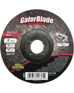 Gator Blade Type 27 4 In. x 1/4 In. x 5/8 In. Metal Cut-Off Wheel