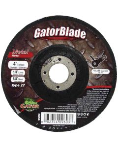 Gator Blade Type 27 4 In. x 1/8 In. x 5/8 In. Metal Cut-Off Wheel