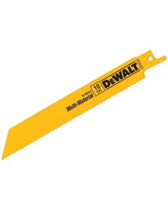 DeWalt 6 In. 10 TPI Multi-Material Reciprocating Saw Blade (5-Pack)