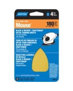 Mouse Norton 02315 Mouse Iron Shape Detail Sanding Sheet 180-Grit
