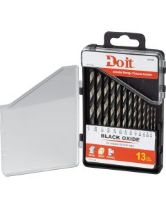 Do it 13-Piece Black Oxide Drill Bit Set, 1/16 In. thru 1/4 In.