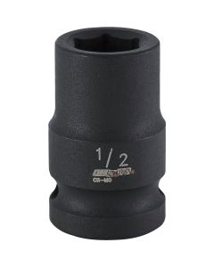 Channellock 1/2 In. Drive 1/2 In. 6-Point Shallow Standard Impact Socket