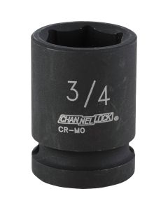 Channellock 1/2 In. Drive 3/4 In. 6-Point Shallow Standard Impact Socket