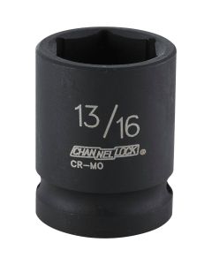 Channellock 1/2 In. Drive 13/16 In. 6-Point Shallow Standard Impact Socket