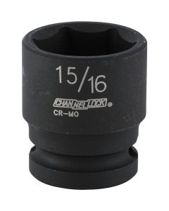 Channellock 1/2 In. Drive 15/16 In. 6-Point Shallow Standard Impact Socket