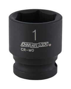 Channellock 1/2 In. Drive 1 In. 6-Point Shallow Standard Impact Socket