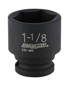 Channellock 1/2 In. Drive 1-1/8 In. 6-Point Shallow Standard Impact Socket