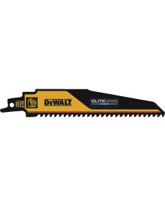 DEWALT Elite Series 6 In. 6 TPI Wood w/Nails Demolition Reciprocating Saw Blade
