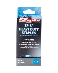 Channellock No. 5 Heavy-Duty Wide Crown Staple, 5/16 In. (1000-Pack)