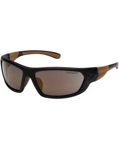 Carhartt Carbondale Black & Tan Frame Safety Glasses with Antique Mirror Lenses