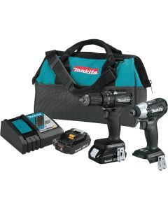 Makita 2-Tool 18V LXT Lithium-Ion Brushless Drill/Driver & Impact Driver Cordless Tool Combo Kit