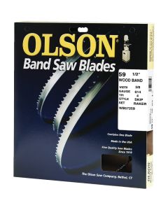Olson 59-1/2 In. x 3/8 In. 4 TPI Skip Wood Cutting Band Saw Blade